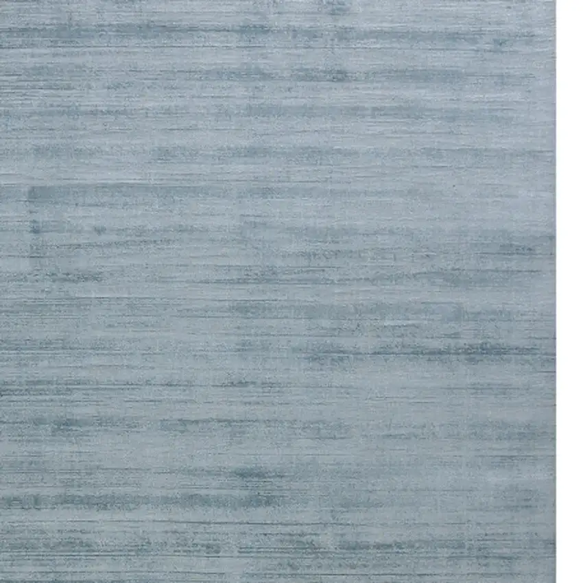 Light Blue Striped Hand Woven Area Rug Photo 6