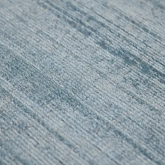 Light Blue Striped Hand Woven Area Rug Photo 9