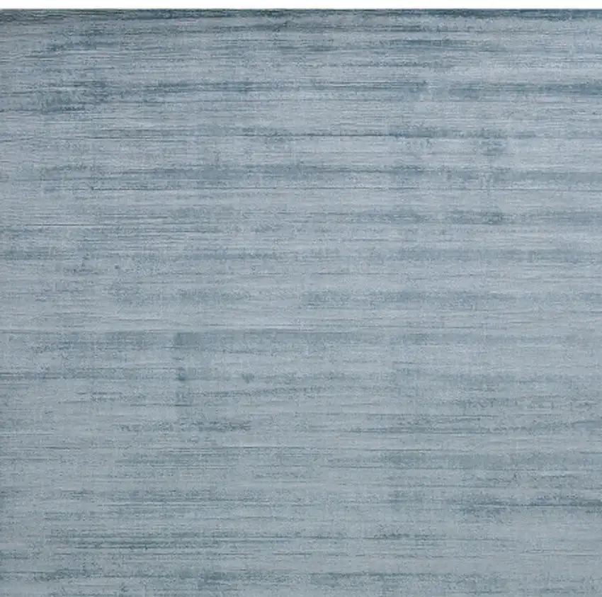Light Blue Striped Hand Woven Area Rug Photo 9