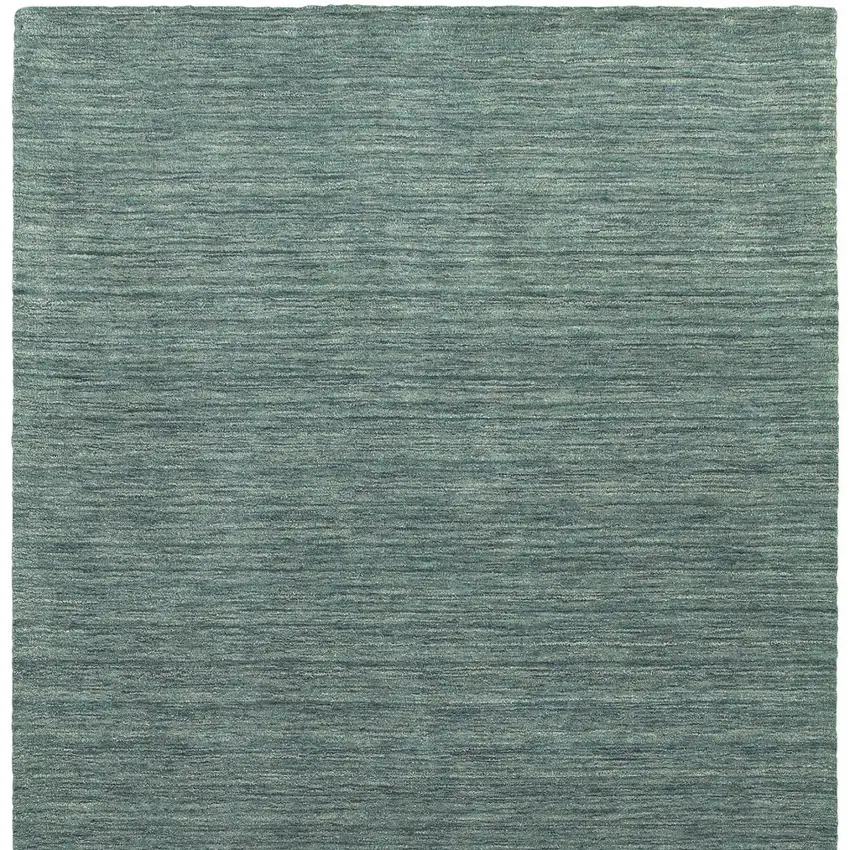 Light Blue Wool Hand Tufted Area Rug Photo 4