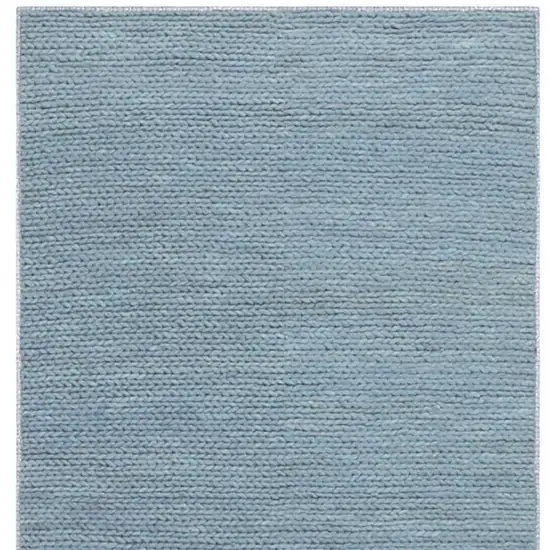 Blue And Ivory Wool Hand Tufted Area Rug Photo 5