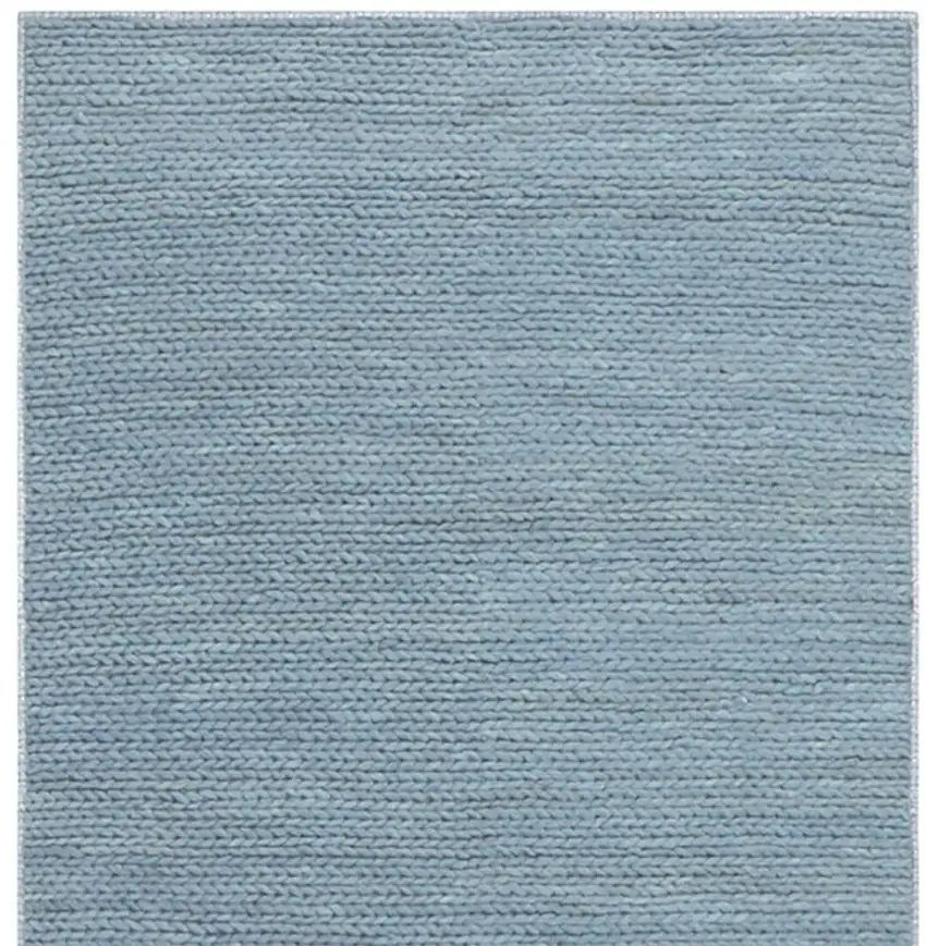 Blue And Ivory Wool Hand Tufted Area Rug Photo 5