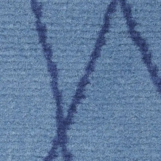 Light Blue and Ivory Abstract Non Skid Area Rug Photo 3