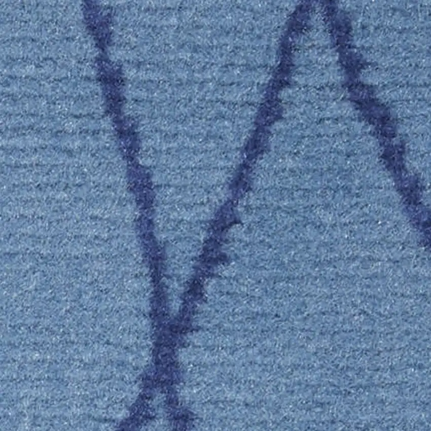 Light Blue and Ivory Abstract Non Skid Area Rug Photo 3