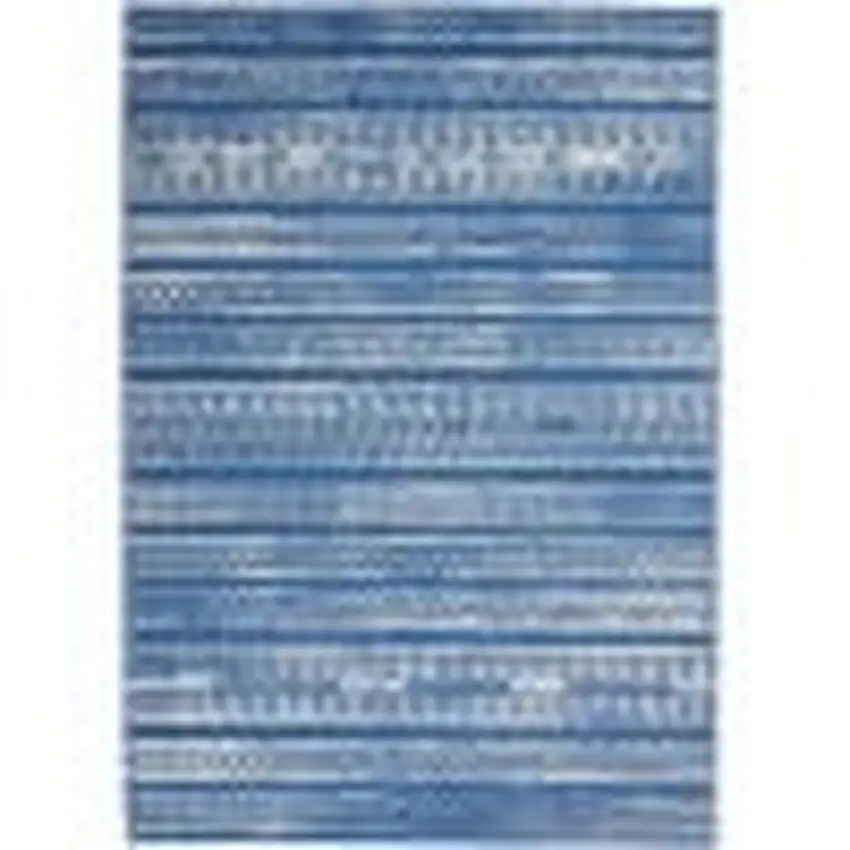 Light Blue and Ivory Distressed Area Rug Photo 1