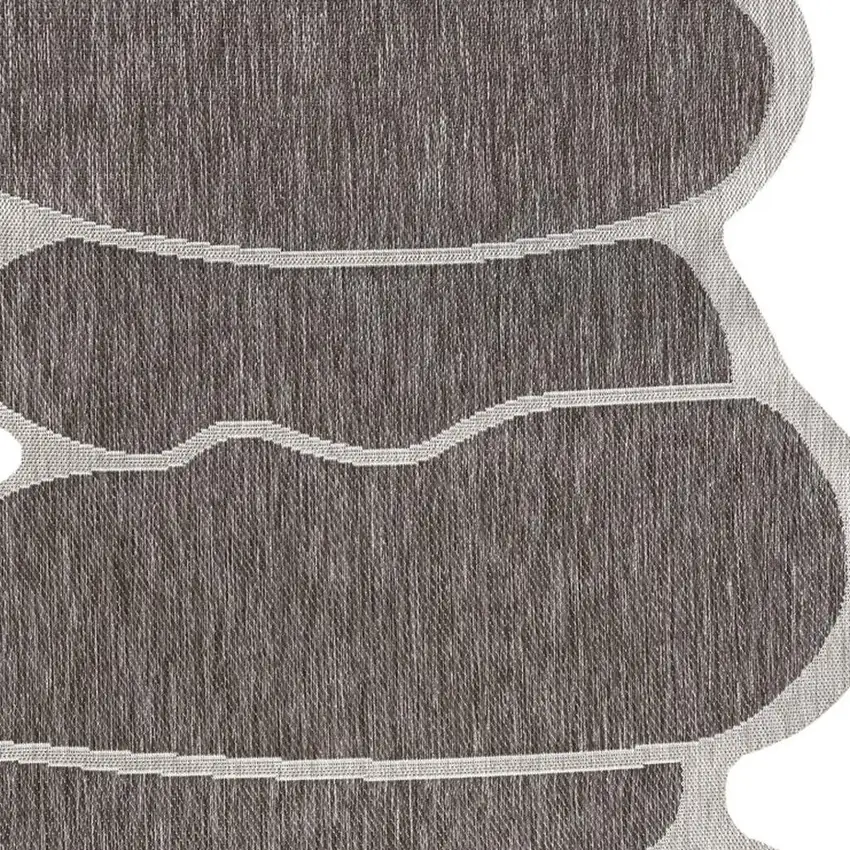 Light Brown And Beige Medallion Indoor Outdoor Area Rug Photo 2