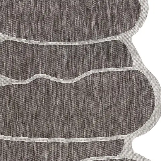 Light Brown And Beige Medallion Indoor Outdoor Area Rug Photo 2