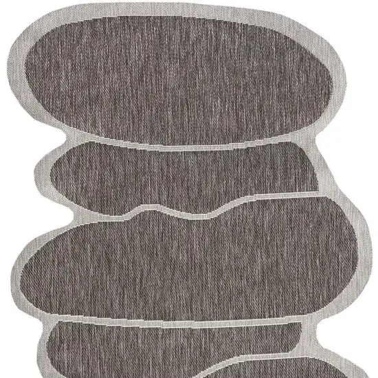 Light Brown And Beige Medallion Indoor Outdoor Area Rug Photo 3