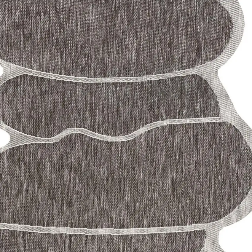 Light Brown And Beige Medallion Indoor Outdoor Area Rug Photo 2