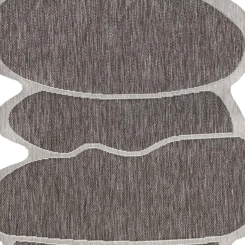 Light Brown And Beige Medallion Indoor Outdoor Area Rug Photo 2