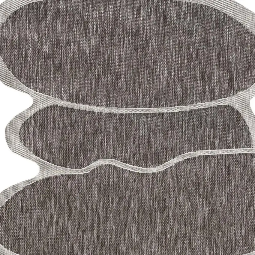 Light Brown And Beige Medallion Indoor Outdoor Area Rug Photo 2