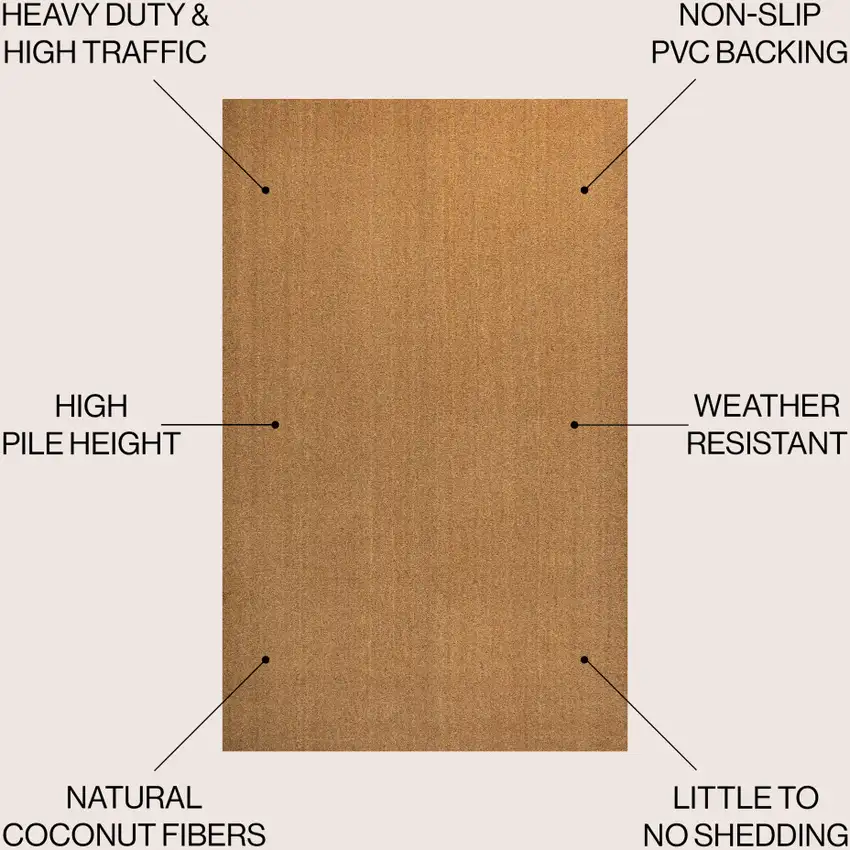 Light Brown Indoor Outdoor Area Rug Photo 8