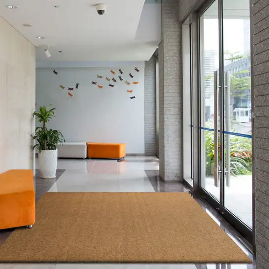 Light Brown Indoor Outdoor Area Rug Photo 6