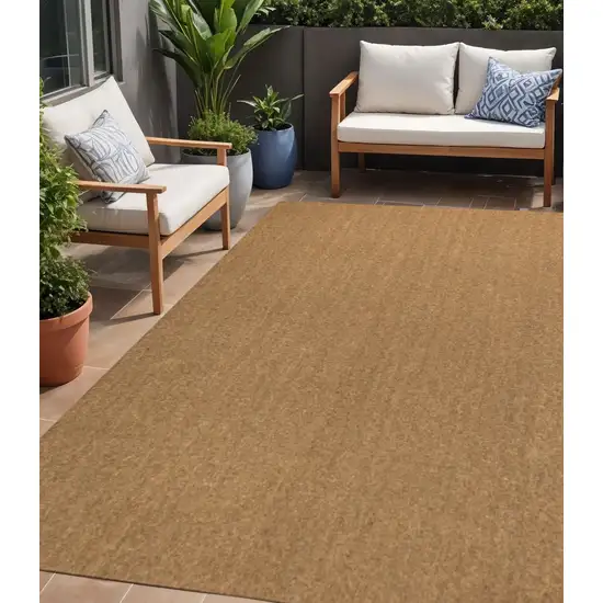 Light Brown Indoor Outdoor Area Rug Photo 1