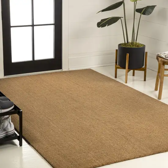 Light Brown Indoor Outdoor Area Rug Photo 6