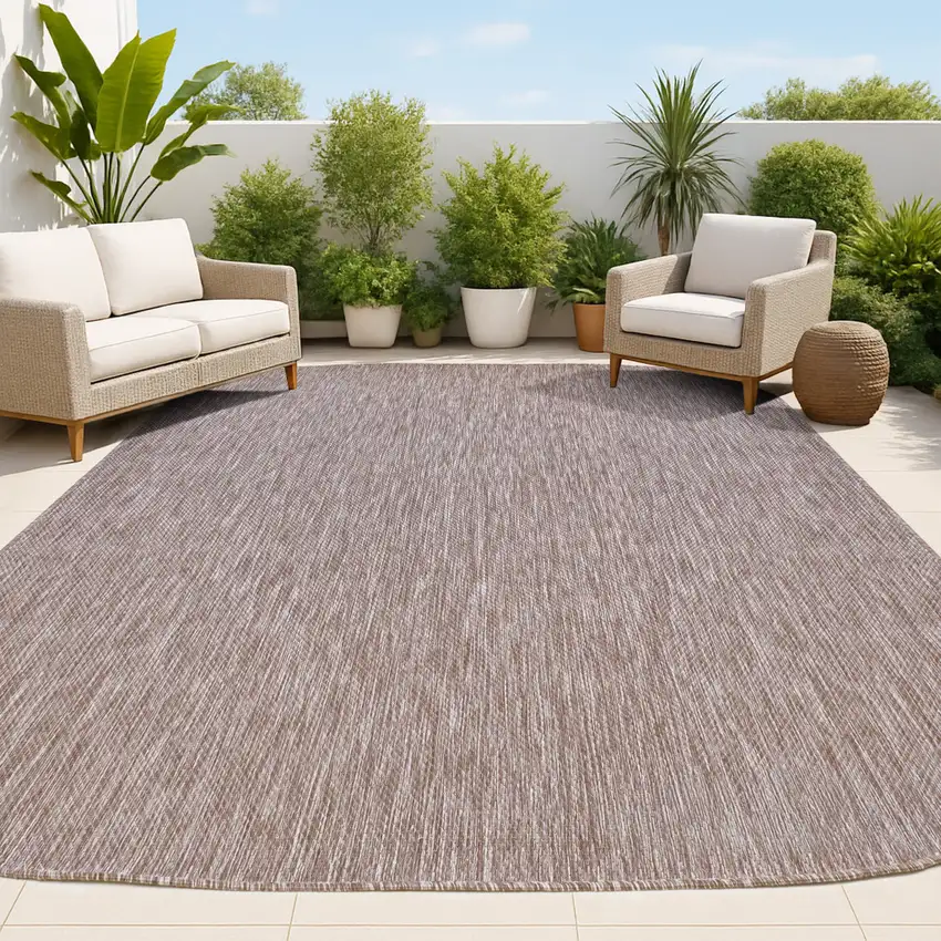 Light Brown Indoor Outdoor Area Rug Photo 3