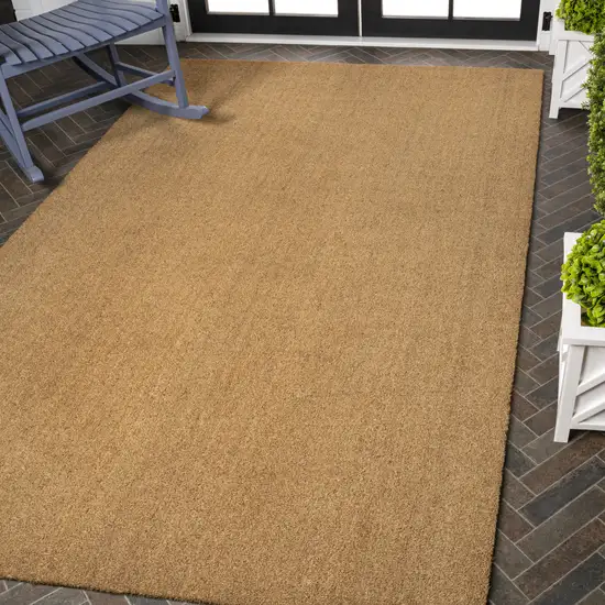 Light Brown Indoor Outdoor Area Rug Photo 7