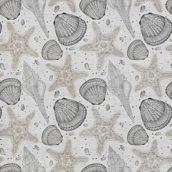 Light Gray And Charcoal Geometric Washable Area Rug With UV Protection Photo 3