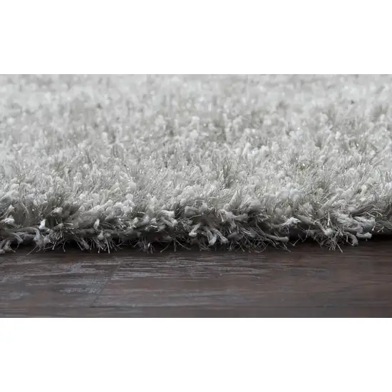 Light Gray And Silver Hand Tufted Area Rug Photo 4