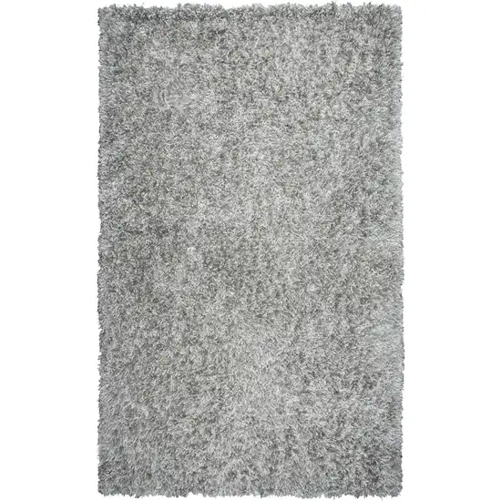 Light Gray And Silver Hand Tufted Area Rug Photo 1