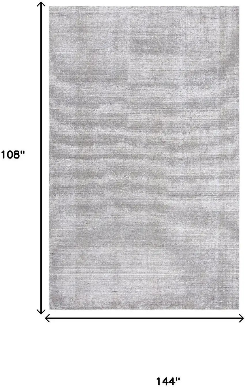 Light Gray Beige And Ivory Wool Hand Loomed Area Rug Photo 6