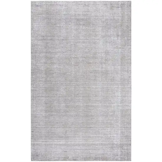 Light Gray Beige And Ivory Wool Hand Loomed Area Rug Photo 1