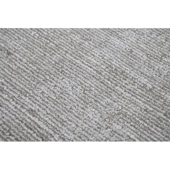 Light Gray Beige And Ivory Wool Hand Loomed Area Rug Photo 4
