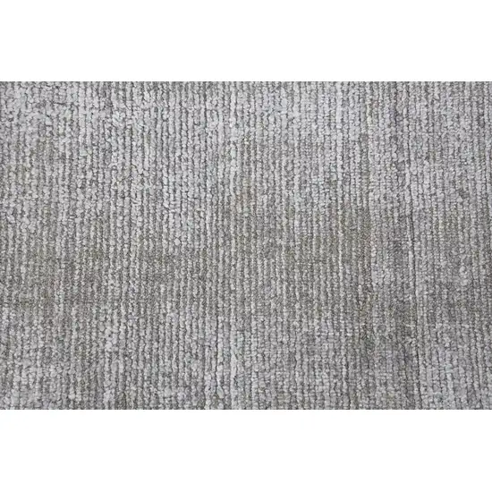 Light Gray Beige And Ivory Wool Hand Loomed Area Rug Photo 3