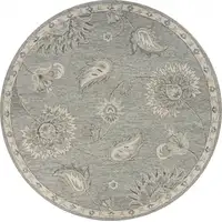 Photo of Light Gray Floral Area Rug