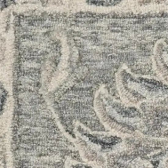 Gray Wool Hand Tufted Area Rug Photo 3