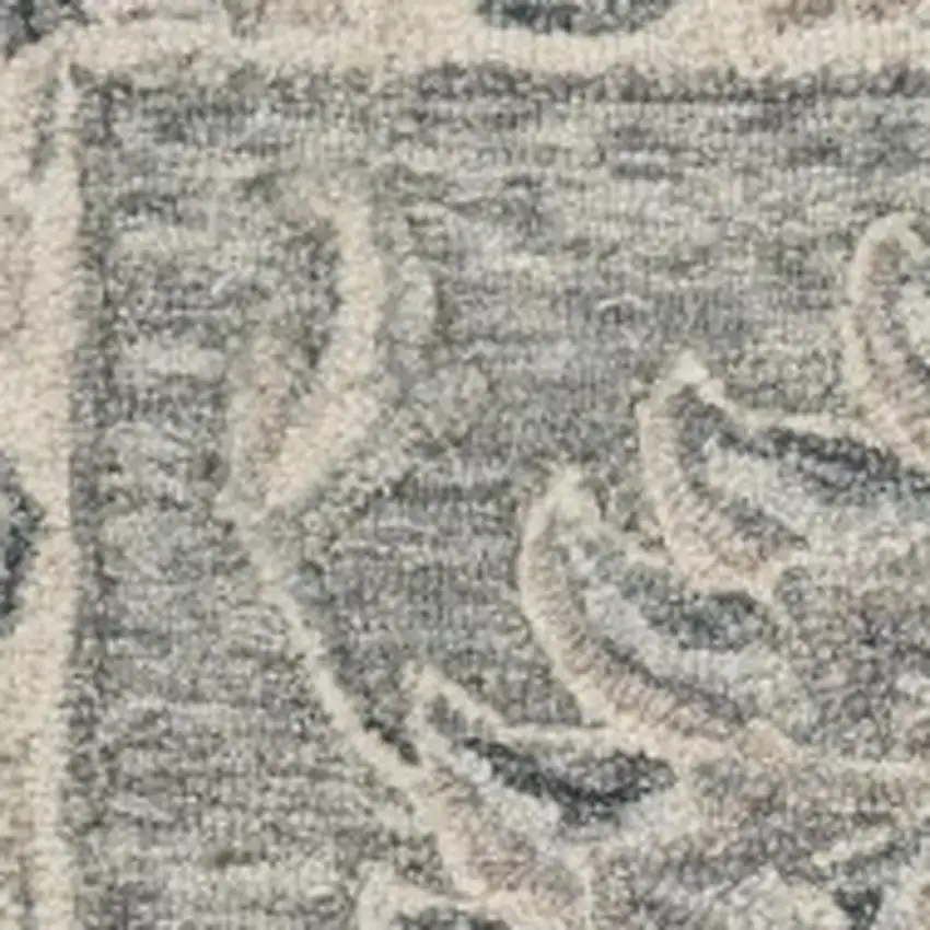 Gray Wool Hand Tufted Area Rug Photo 3