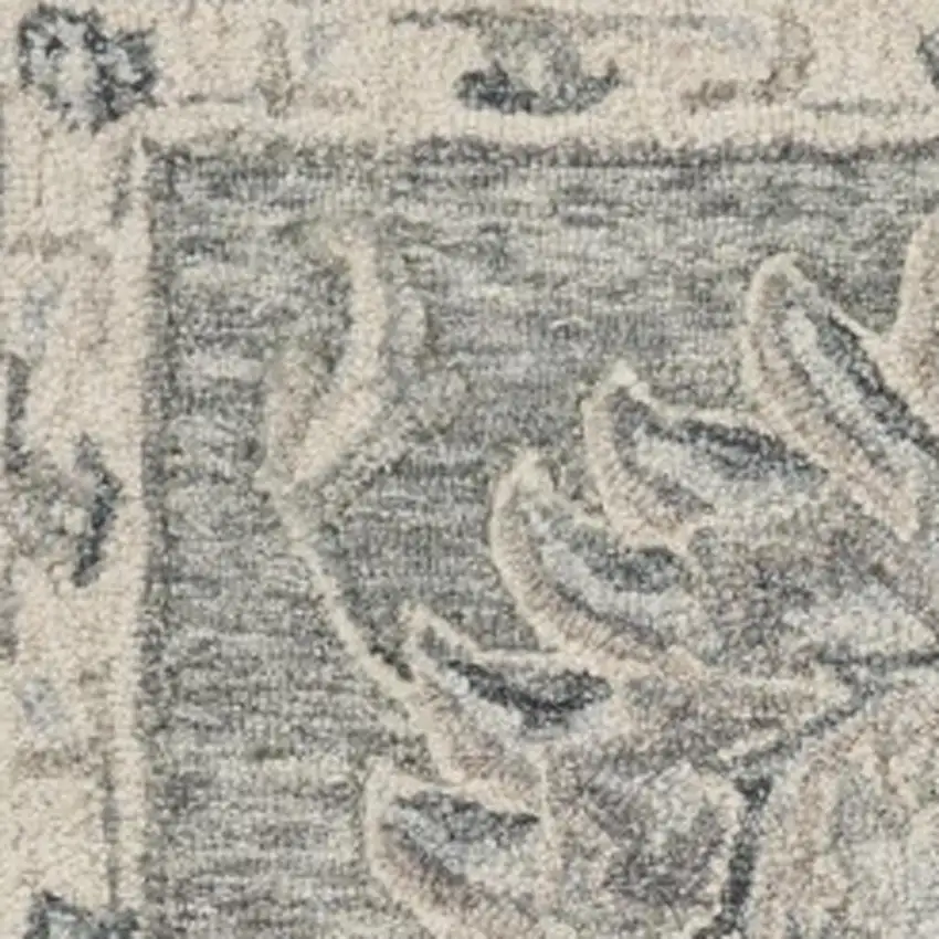 Gray Wool Hand Tufted Area Rug Photo 9