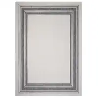 Photo of Light Gray Framed Indoor Outdoor Area Rug