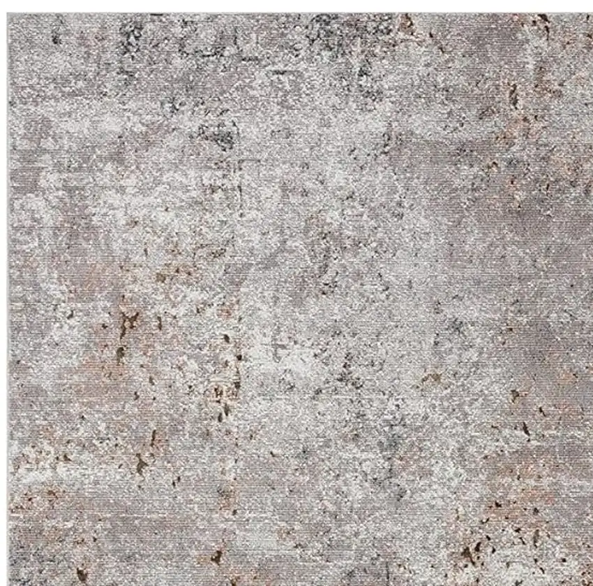 Light Gray Modern Abstract Area Rug Photo 7