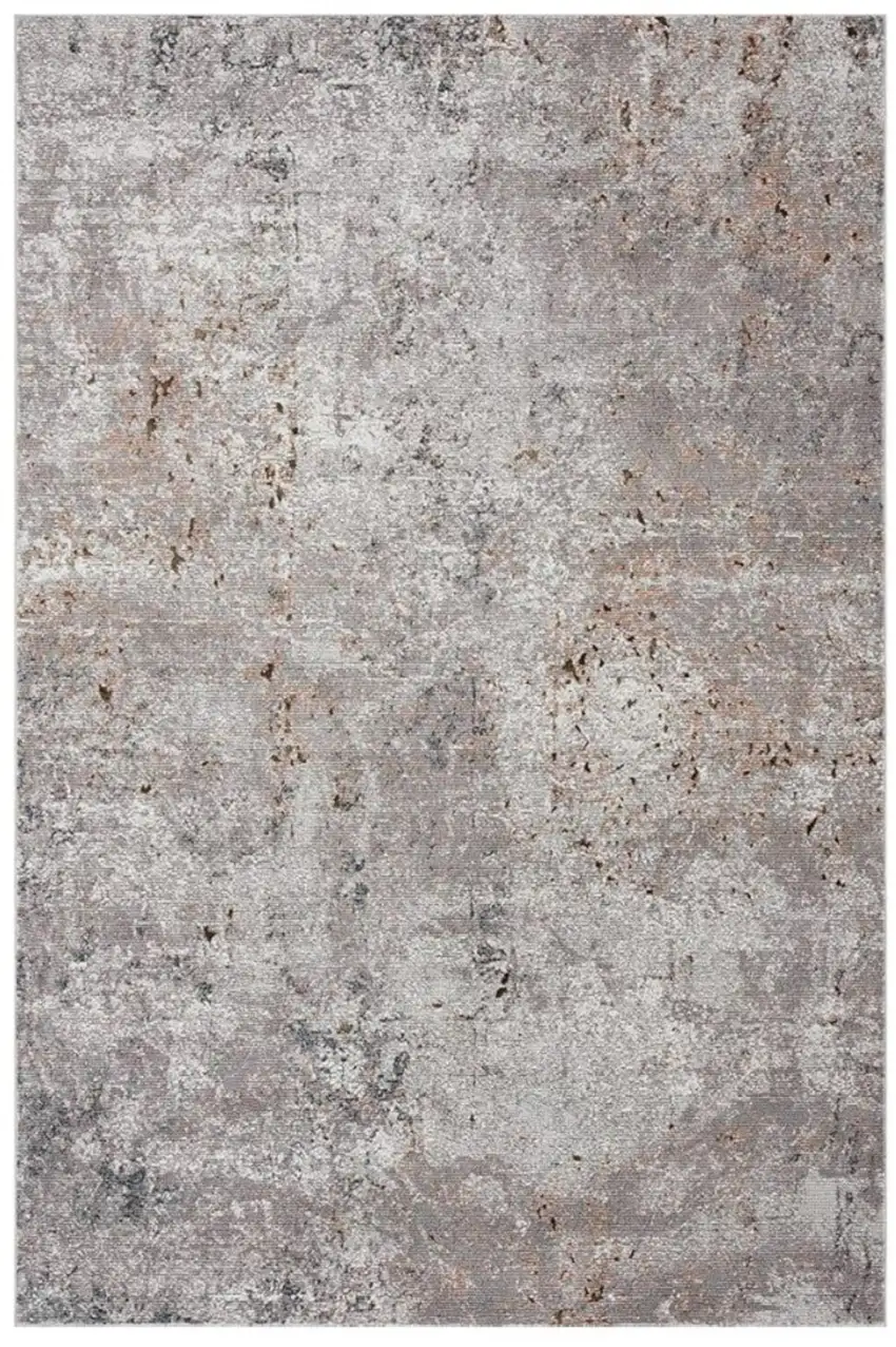 Light Gray Modern Abstract Area Rug Photo 1
