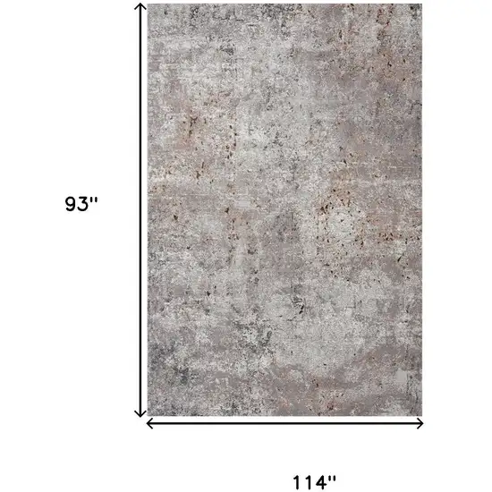 Light Gray Modern Abstract Area Rug Photo 3