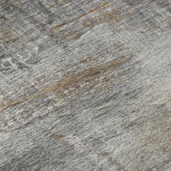 Light Taupe And Gray Abstract Washable Area Rug With UV Protection Photo 8