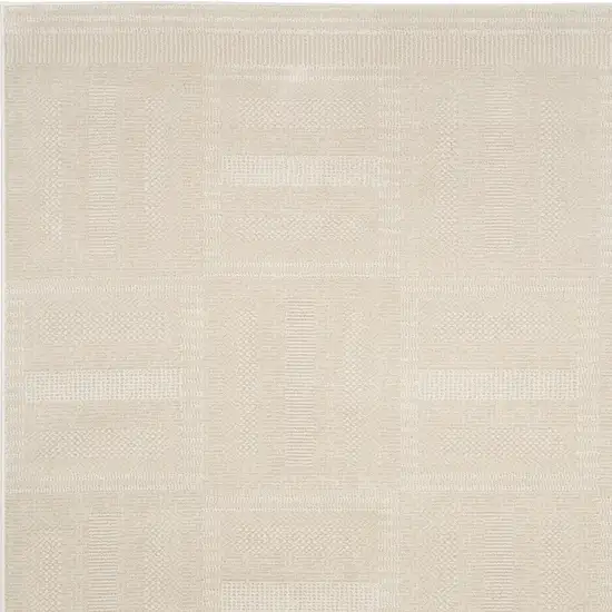 Light Taupe Geometric Area Rug Photo 8