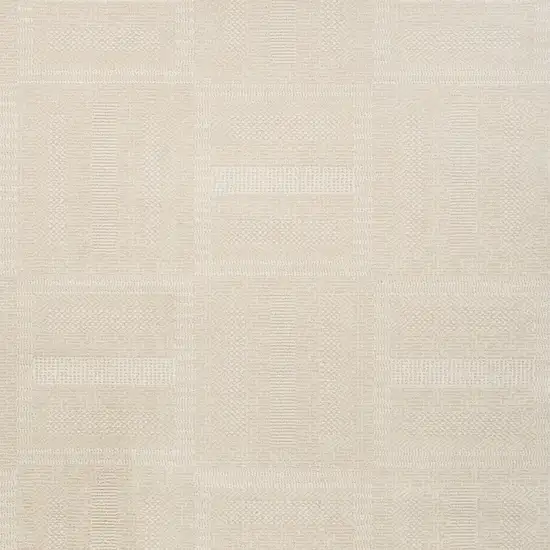 Light Taupe Geometric Area Rug Photo 9