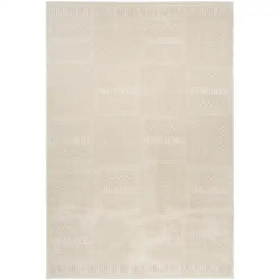Light Taupe Geometric Area Rug Photo 4