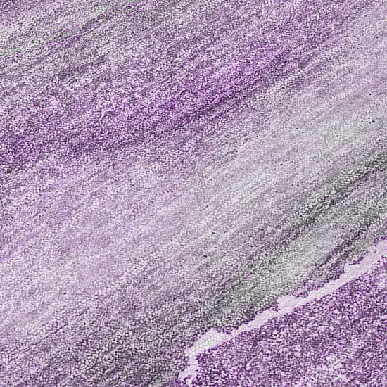 Lilac Abstract Washable Non Skid Indoor Outdoor Area Rug Photo 8