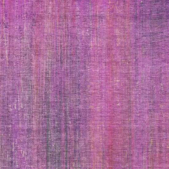 Lilac And Blush Striped Washable Area Rug With UV Protection Photo 4