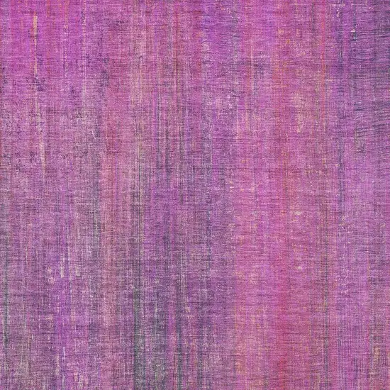 Lilac And Blush Striped Washable Area Rug With UV Protection Photo 3