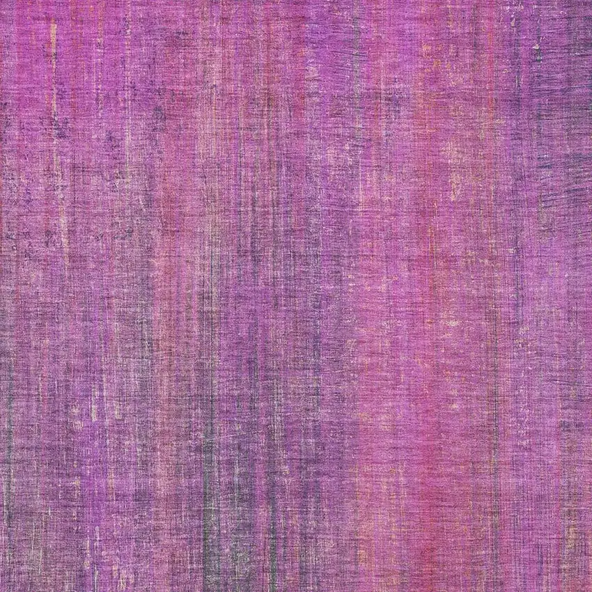 Lilac And Blush Striped Washable Area Rug With UV Protection Photo 3