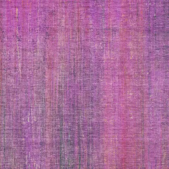 Lilac And Blush Striped Washable Area Rug With UV Protection Photo 3