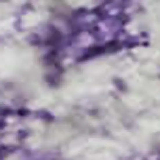 Lilac And Ivory Oriental Washable Area Rug With UV Protection Photo 2