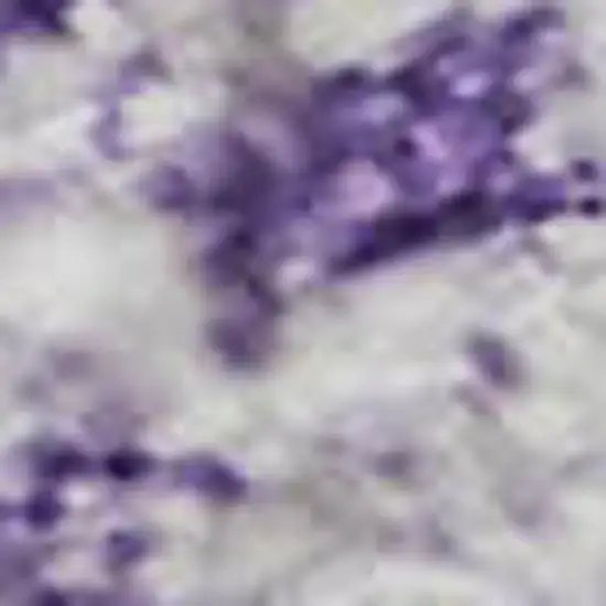 Lilac And Ivory Oriental Washable Area Rug With UV Protection Photo 2