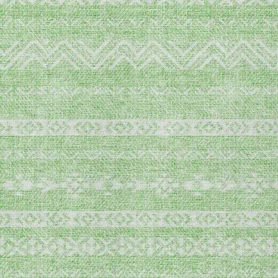 Lime Green And Green Southwestern Washable Indoor Outdoor Area Rug Photo 5