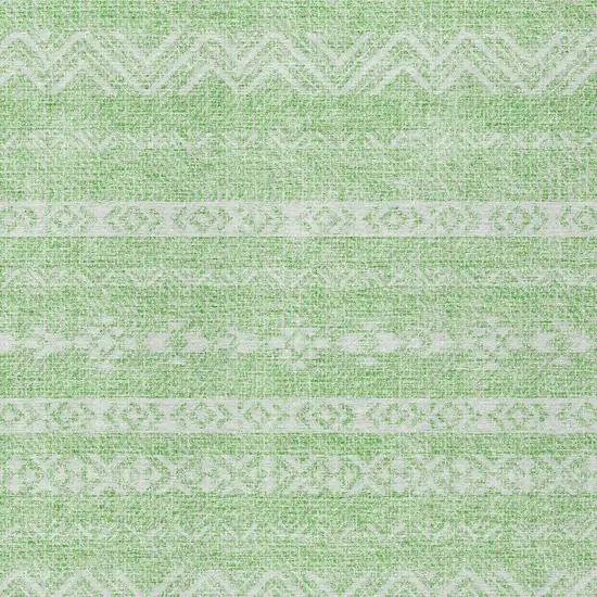 Lime Green And Green Southwestern Washable Indoor Outdoor Area Rug Photo 5