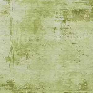 Photo of Lime Green And Ivory Abstract Washable Indoor Outdoor Area Rug